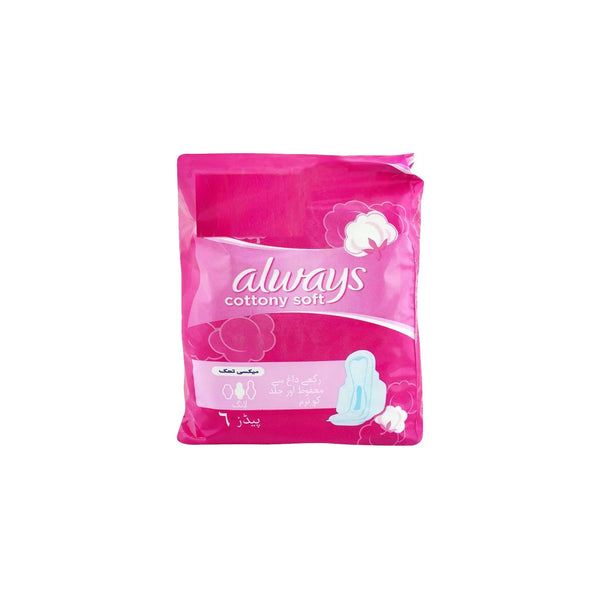 Always Cottony Soft Maxi Thick Pads 6pcs Extra Long T5