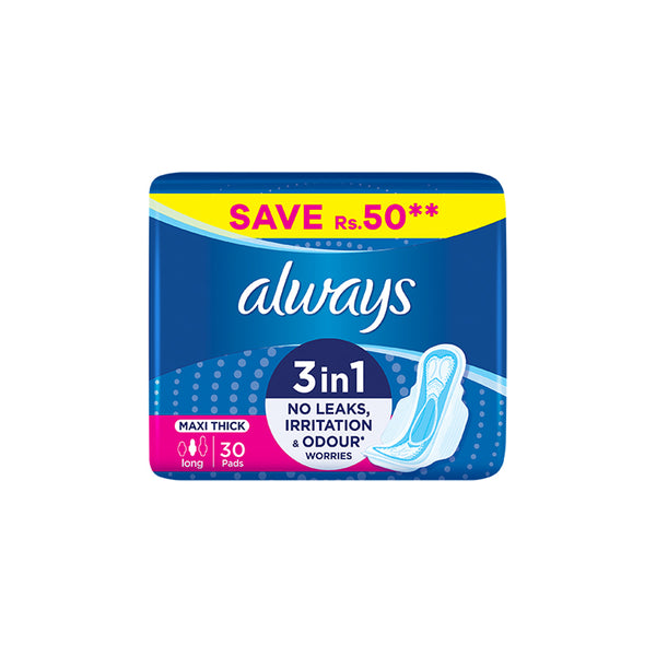 Always Maxi Thick Pads 30pcs Long T3