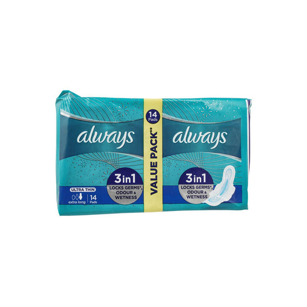 Always Ultra Thin Pads 14pcs V/P Extra Long S5