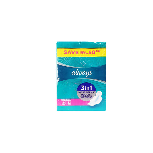 Always Ultra Thin Pads 32pcs Long S3