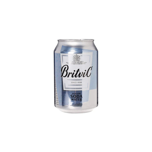 BritviC Refreshing Soda Water 300ml Can Imp