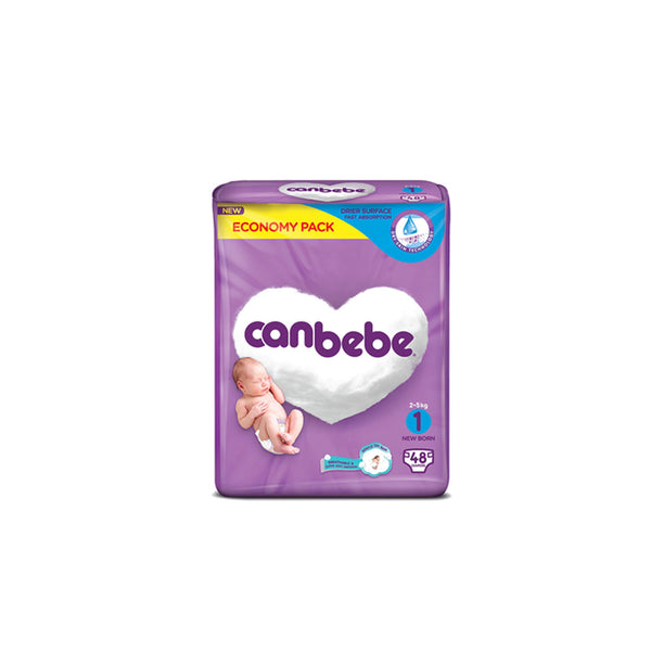 Canbebe Baby Diaper Eco 1 Newborn 48's