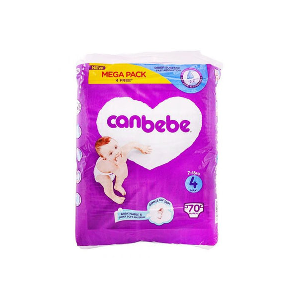 Canbebe Baby Diapers Mega Pack 4 Maxi 70's