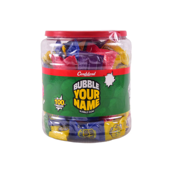 CandyLand Big Bubble Your Name 300gm 100pcs Jar