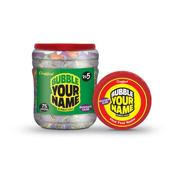Candyland Big Bubble Your Name 75pcs Jar Rs. 5