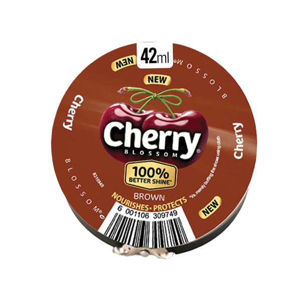 Cherry Blossom Shoes Polish Dark Tan 42ml