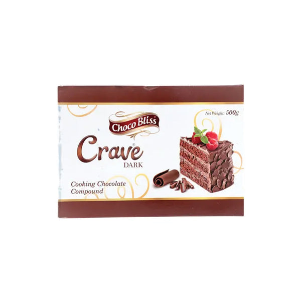 Choco Bliss Crave Premium Dark Cooking Chocolate 500gm