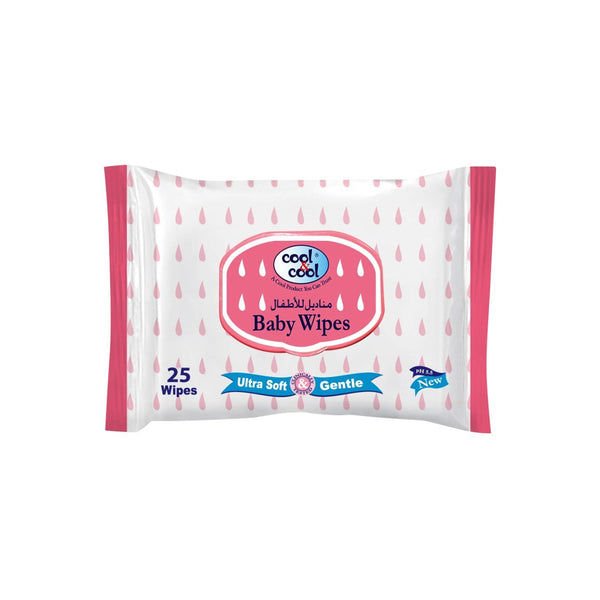 Cool & Cool Baby Wipes 25's