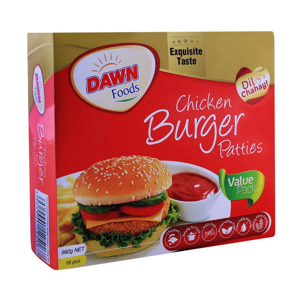 Dawn Chicken Burger Patties 992gm