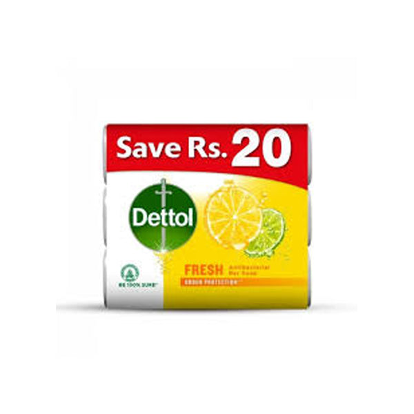 Dettol Fresh Soap 80gm 3in1 Pack