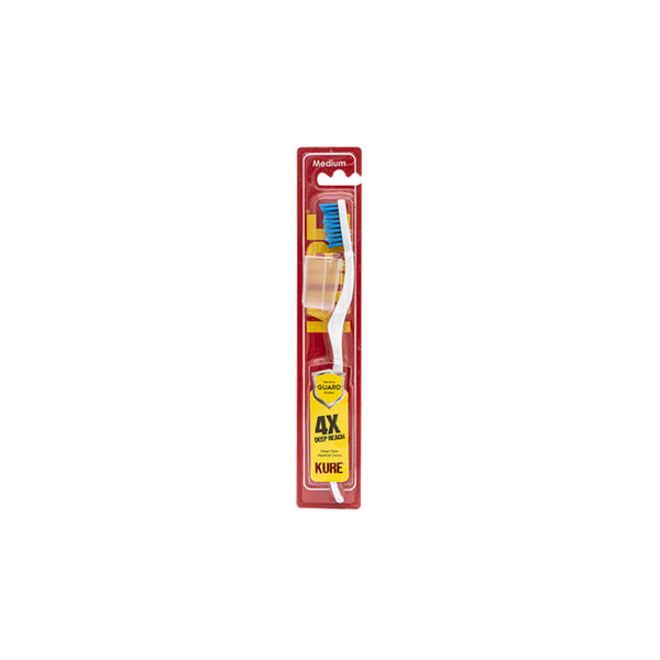 English Kure 4x Deep Reach Soft Tooth Brush
