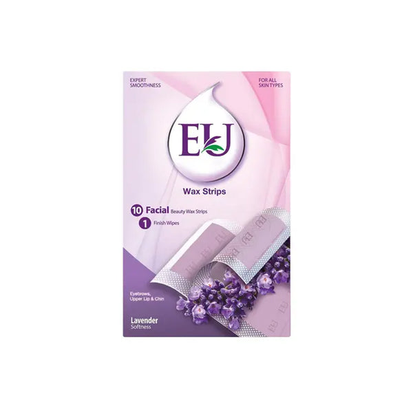 Eu Face Wax Strip Facial Lavender 10's