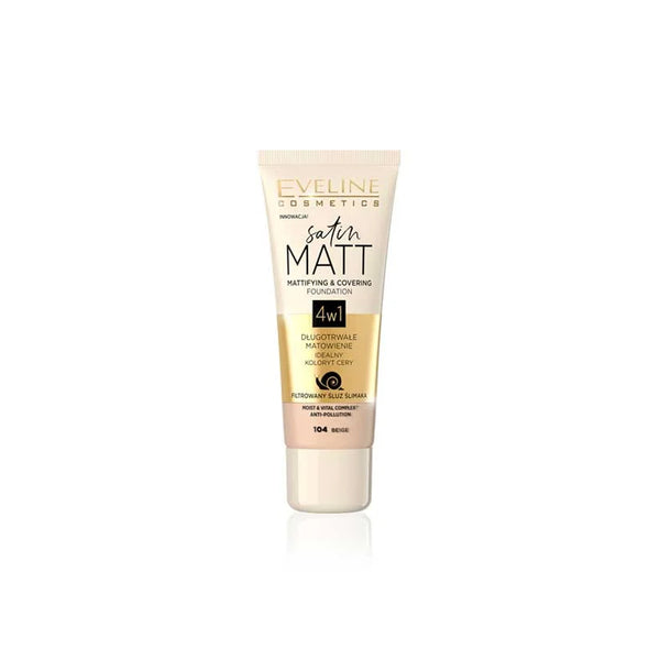 Eveline Satin Mattifying & Covering Foundation 104 Beige