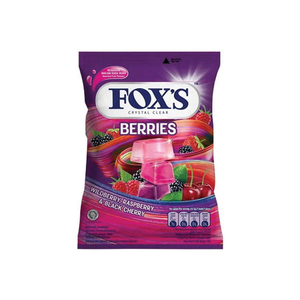 Fox Crystal Clear BerriesCandy Pouch 90gm Imp
