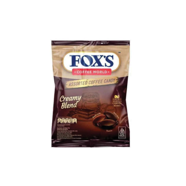 Fox Crystal Clear Coffee Creamy Blend Candy Pouch 90gm Imp