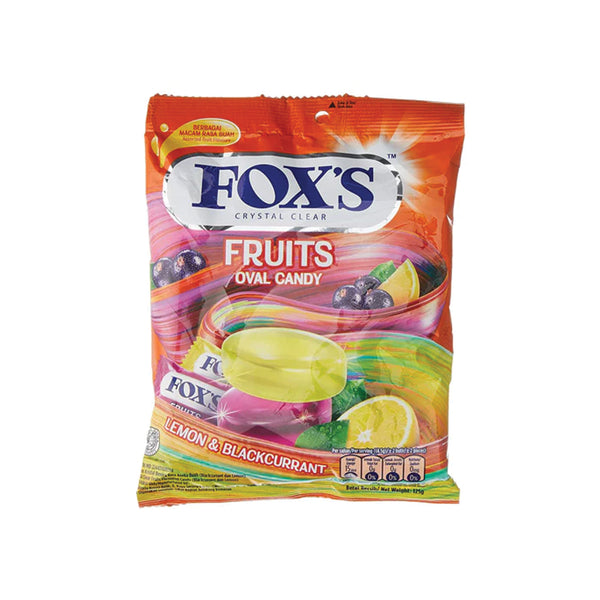 Fox Fruits Oval Candy Pouch 125gm Imp
