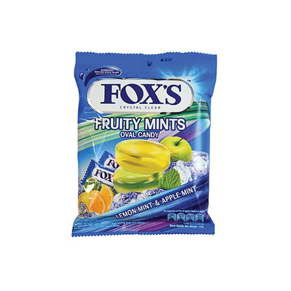 Fox Fruity Mints Oval Candy Pouch 125gm Imp