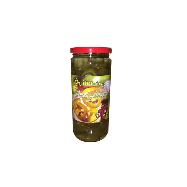 Fruitamins Green Sliced Jalapeno Peppers  467g Imp