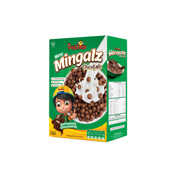 Funchies Mingalz Choco Balls Cereal Box 330gm