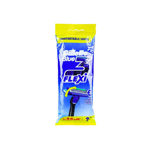 Gillette Blue 3 Flexi Razor 3Pcs Pouch