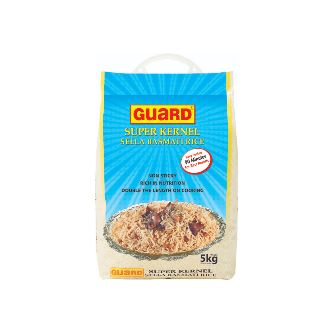 Guard Super Kernal Sella Basmati Rice 5kg – Chase Plus Pakistan