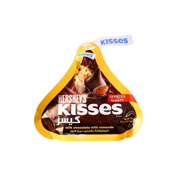 Hersheys Chocolate Kisses Almonds 150gm Imp