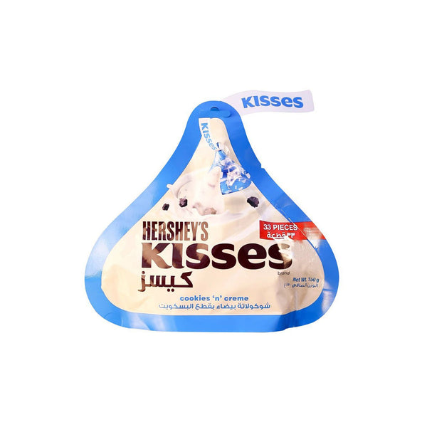 Hersheys Chocolate Kisses Cookies n Cream Pouch 150gm Imp