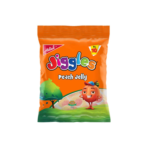Hilal Jiggles Jelly Peach Box Rs.10 24pcs
