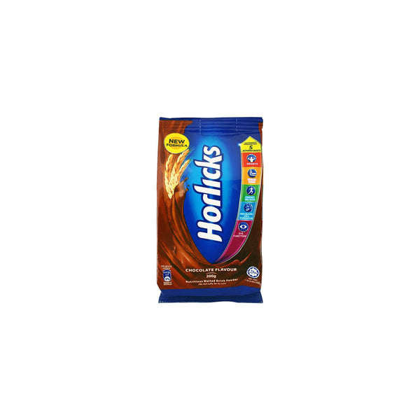 Horlicks Malted Drink Chocolate Pouch 200gm