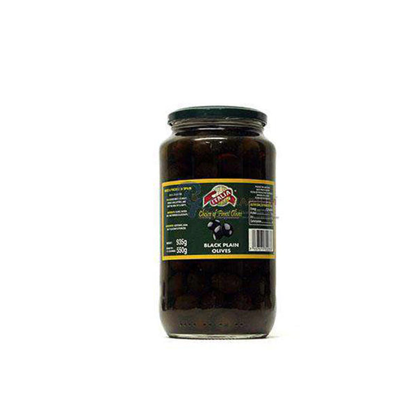 Italia Olives Black Plain 935Gm