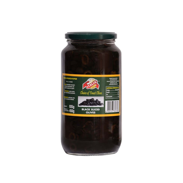 Italia Olives Black Sliced 450Gm