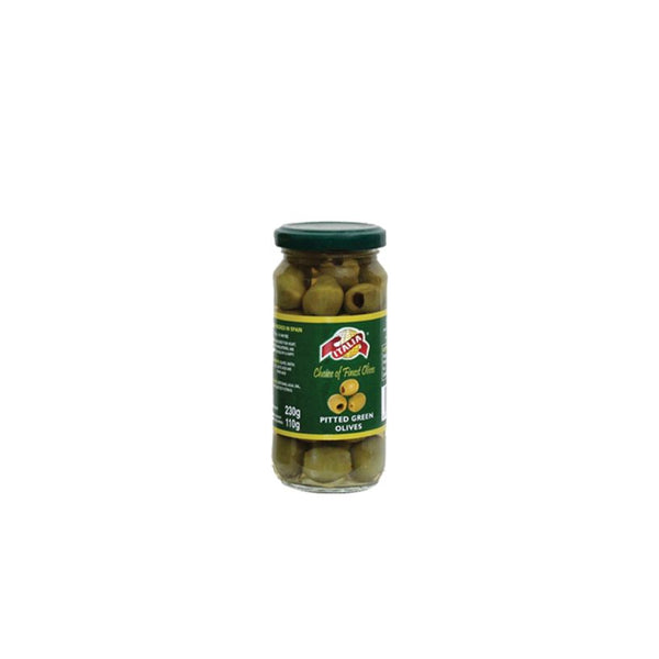 Italia Olives Pitted Green 230Gm