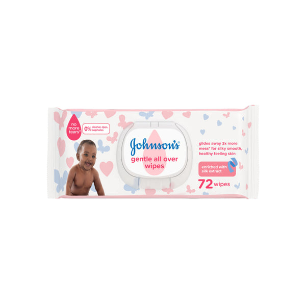 Johnsons Baby Wipes 72's Imp