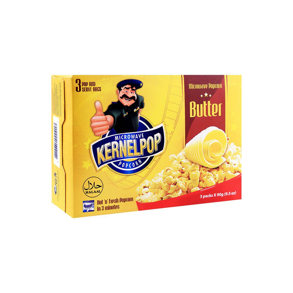 Kernal Pop Butter Pop Corn 3X90gm