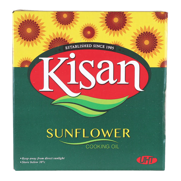 Kisan Sunflower Cooking Oil Pouch 1ltr