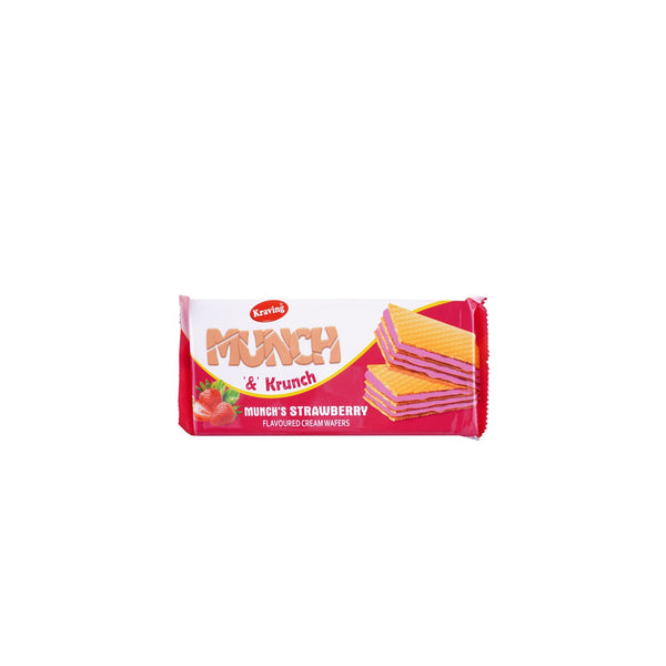 Kraving Munch & Krunch Wafer Strawberry 75gm