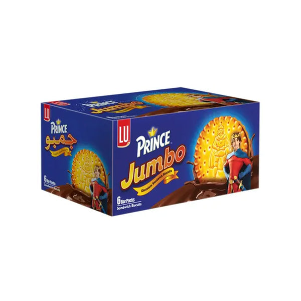 LU Prince Jumbo Chocolate Biscuits H/R Box Rs.50