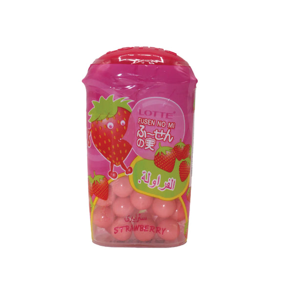 Lottee Fusen No Me Strawberry Canndy 15gm Imp