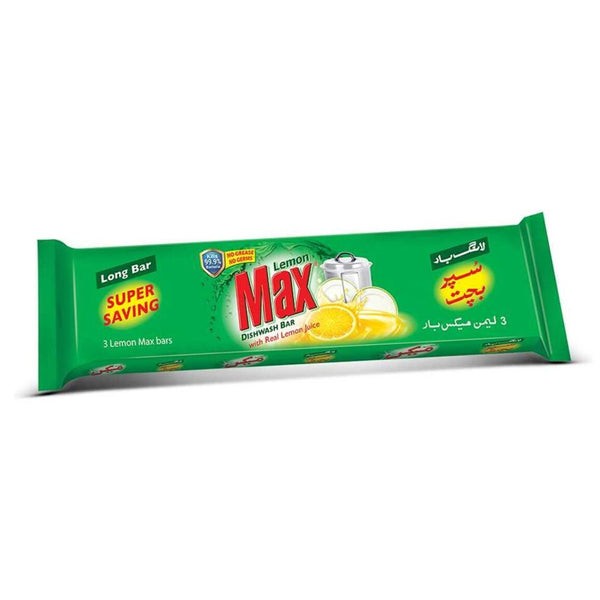 Max Dishwash Soap Long Bar 265gm