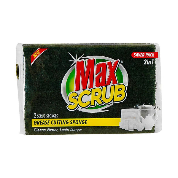 Max Scrub Nail Saver Sponge 2in1 Pack