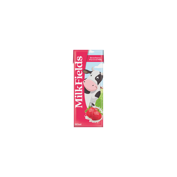 Milk Field Strawberry Flavoured Milk Tetra Pack 180ml