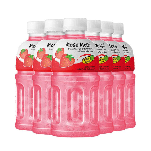 Mogu Mogu Juice Strawberry Bottle 320ml