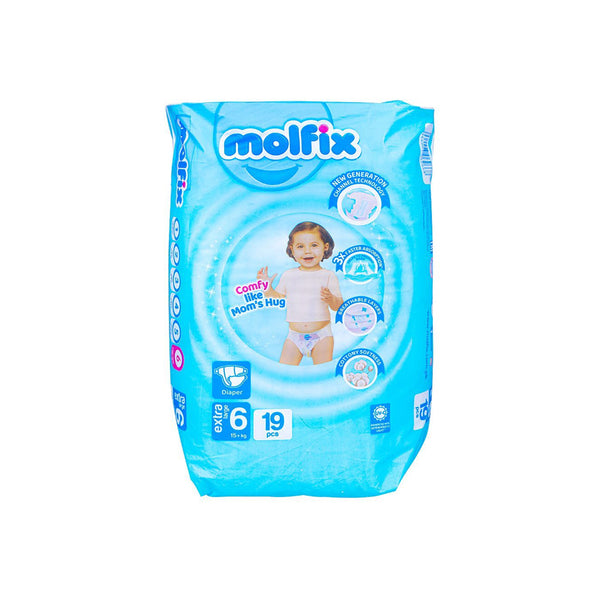 Molfix Diaper 6 Extra Large 19s Twin Pack