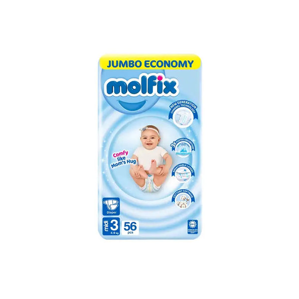 Molfix Diaper Jumbo 3 Midi 56's
