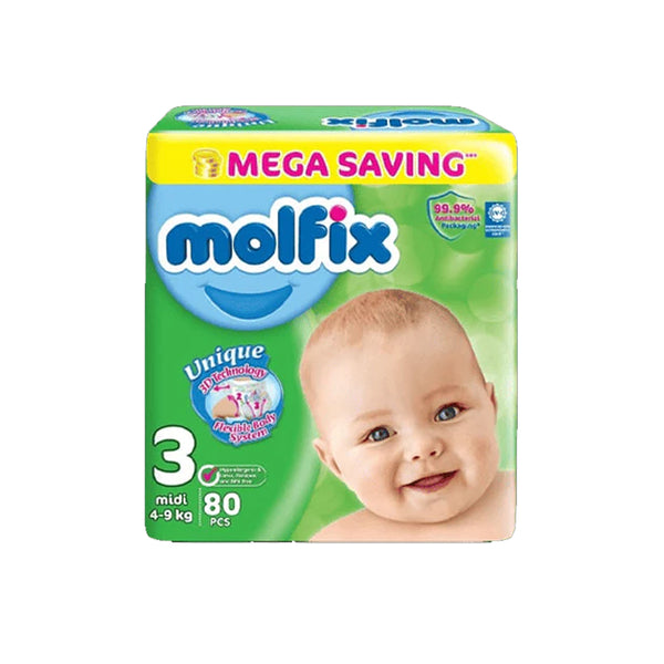 Molfix Diaper Mega Pack 3 Midi 80Pcs