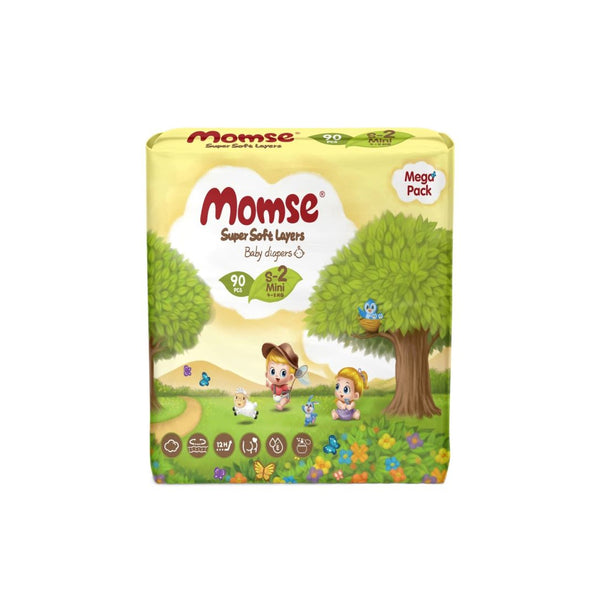 Momse Baby Diaper Mega Pack Mini S 90pcs