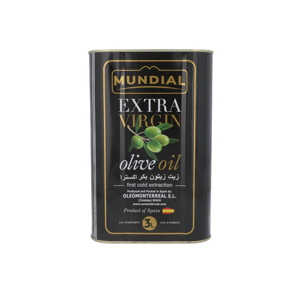 Mundial Extra Virgin Olive Oil Tin 3LTR