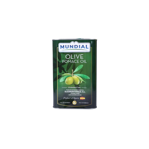 Mundial Olive Pomace Oil Cholestrol Free Tin 3LTR