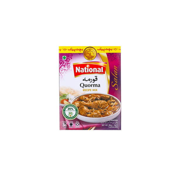 National Qourma Masala Recipe Powder 86gm D/P