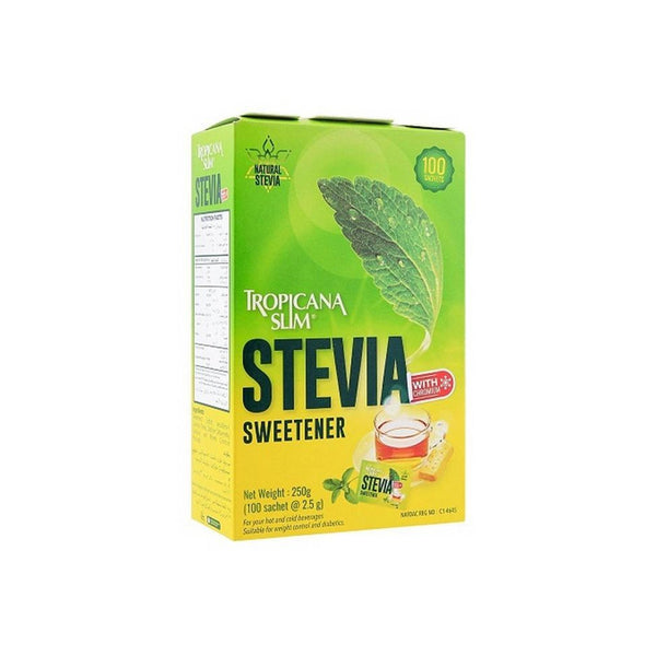 Natural Stevia Sweetner Slim Tropicana Box 100 Sachets